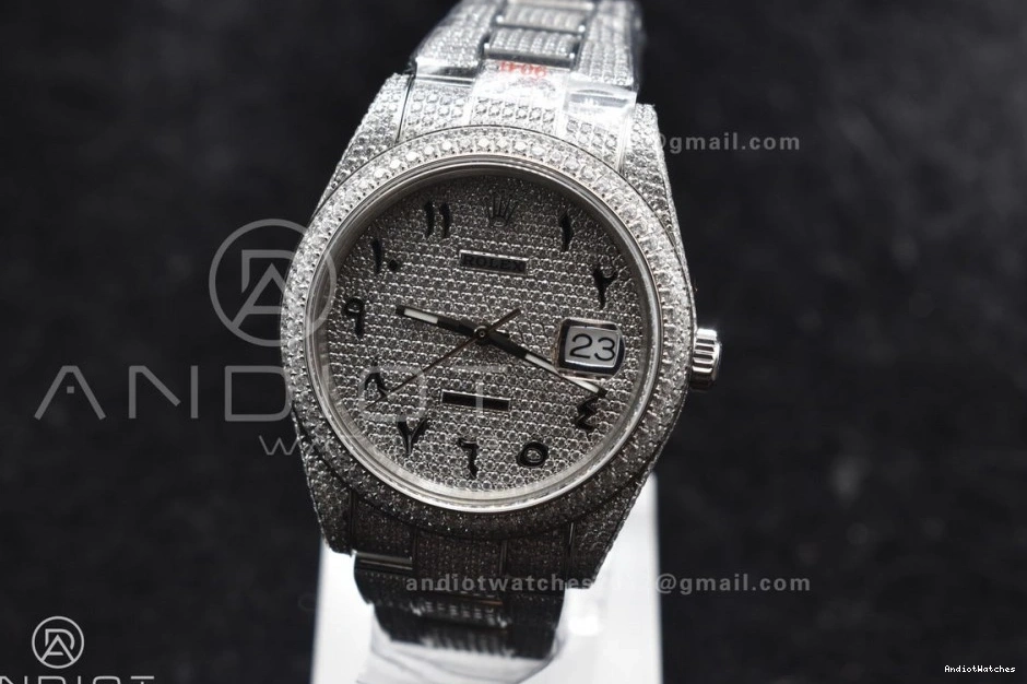 41mm Arabic Wheel Numerical Diamond Version Date Markers with DateJust JDF 900 ZipUp Best 1010